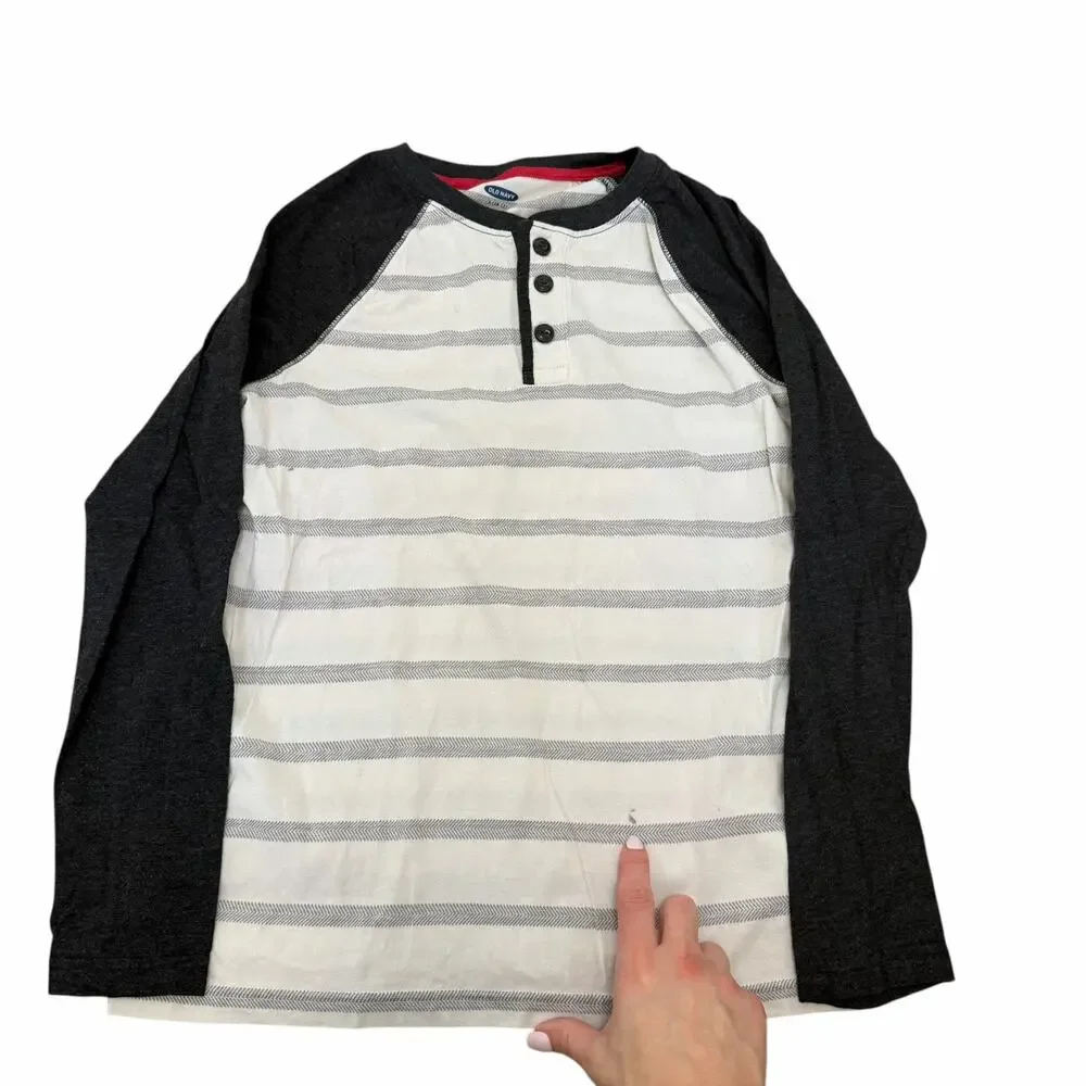 Lot of 6 Old Navy Long Sleeve Shirts Sz L Boys